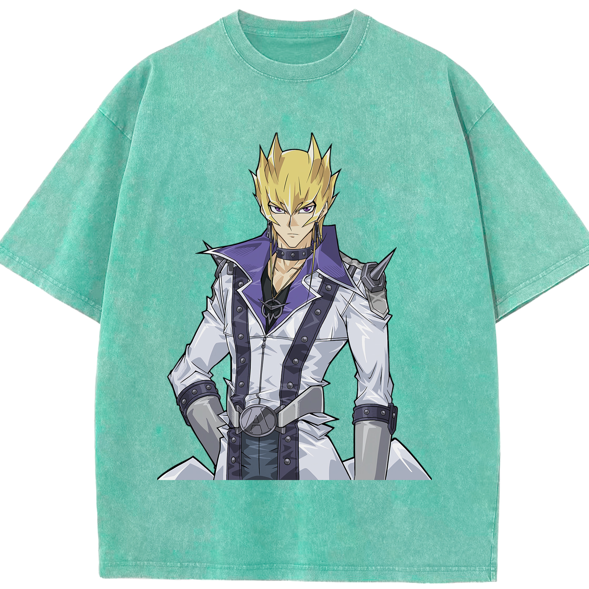 （画像用） 遊☆戯☆王 Yu-Gi-Oh! 綿100% ヴィンテージ風 半袖Tシャツ（フロントプリント）